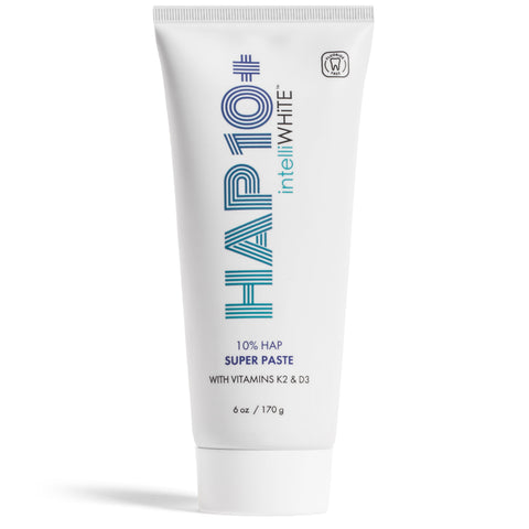 HAP10+ Super Paste -  Hydroxyapatite Toothpaste for Enamel Repair & Sensitivity Relief intelliWHiTE - Teeth Whitening