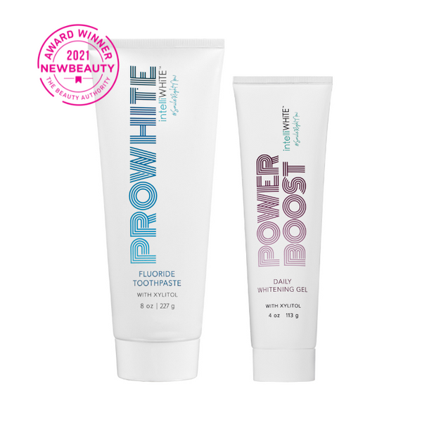 PRO WHiTE (8oz Jumbo Size) Toothpaste & Power Boost Daily Whitening Gel