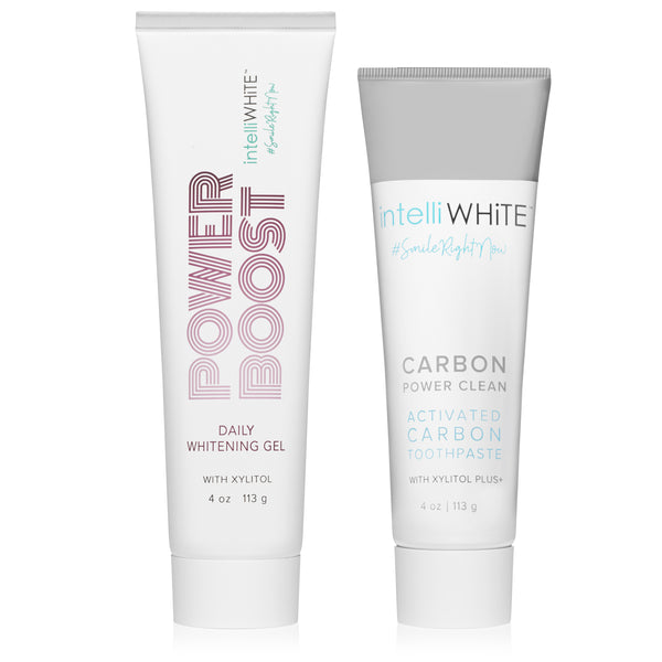 intelliWHiTE® Carbon Power Clean Toothpaste and Power Boost Whitening Gel